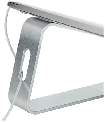 StarTech.com Laptop Stand for Desk 5kg/11lb Aluminum Silver Ergonomic (LAPTOP-STAND-SILVER) - notebook stand